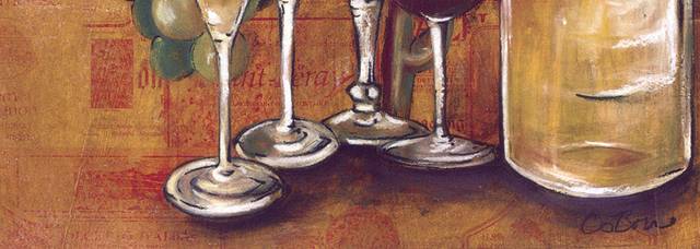 葡萄酒酒杯装饰画