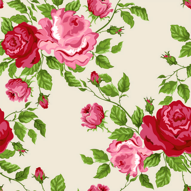 欧式蔷薇花背景图案