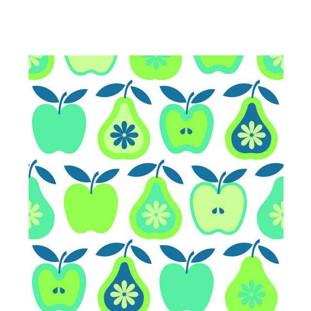 抽象绿色水果背景图案