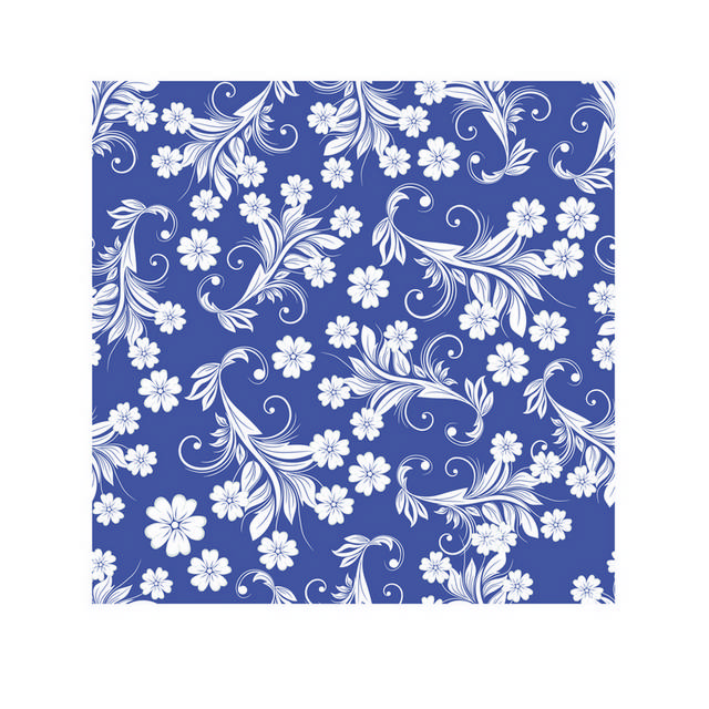 蓝色古典花纹背景图案1