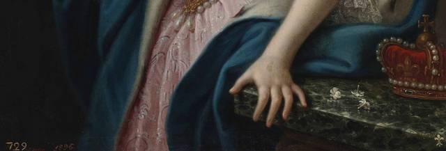 粉裙子的女人欧洲宫廷油画