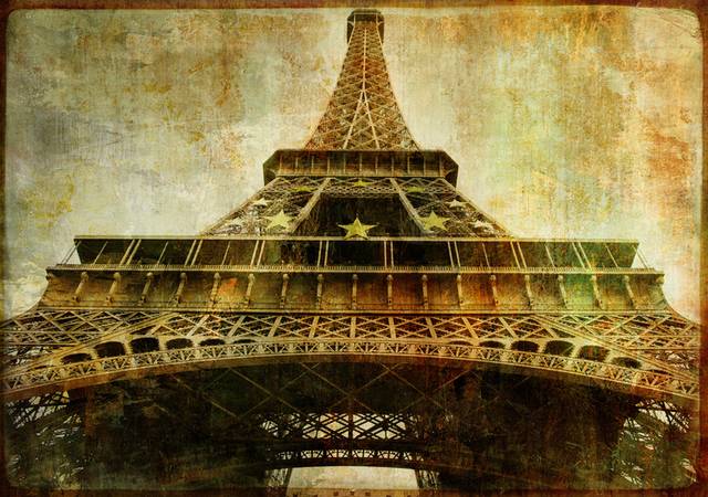 巴黎铁塔装饰画素材2
