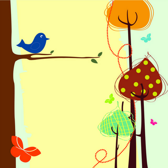 树枝上的小鸟装饰画