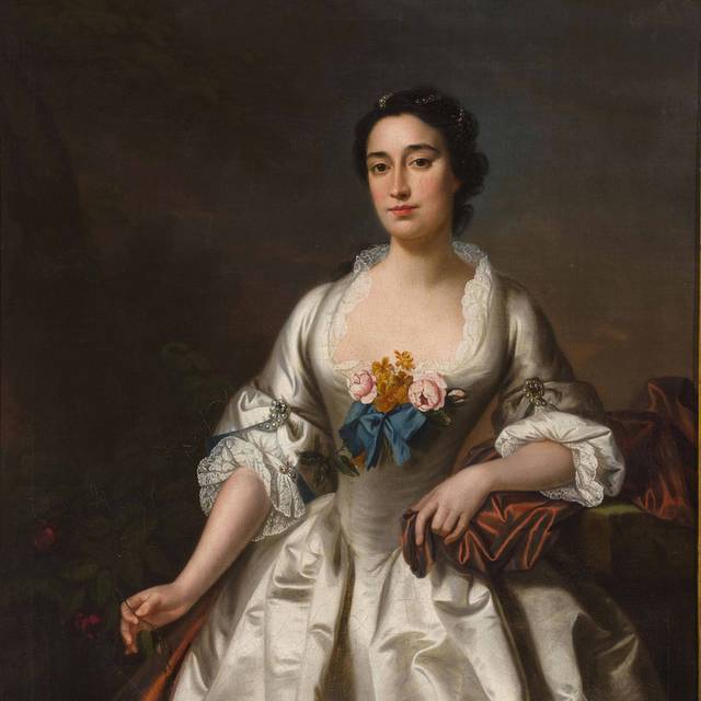 白裙子的女人欧洲宫廷油画
