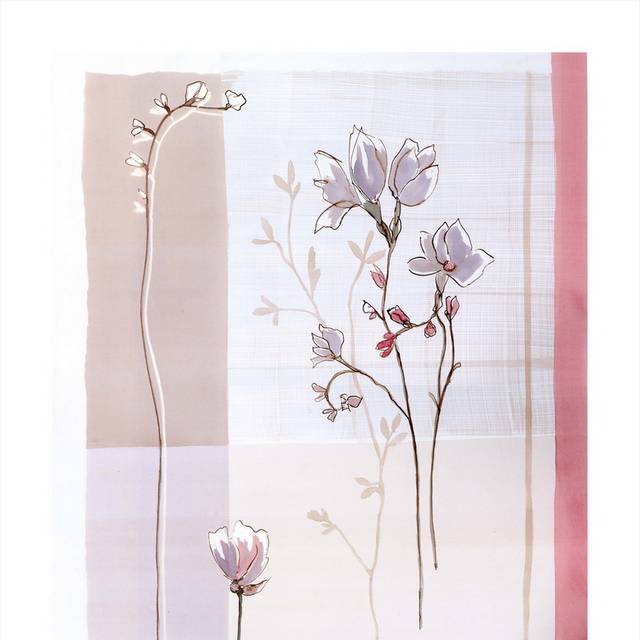 手绘简约花枝装饰画