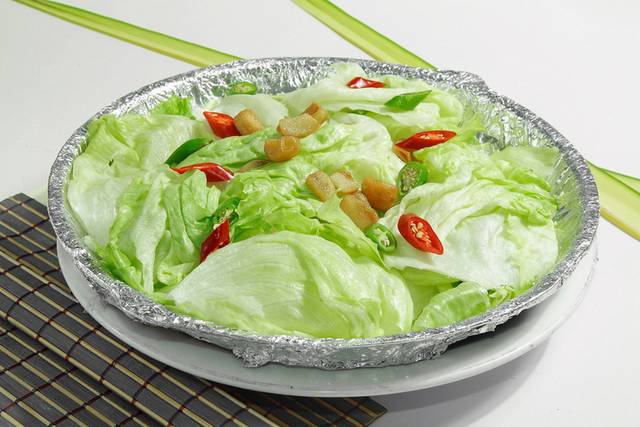 铁盘啫啫西生菜餐饮图片