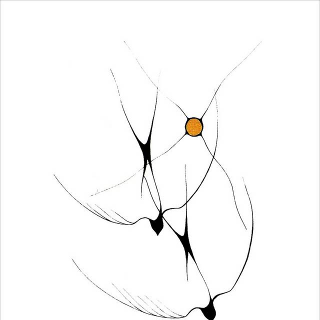 抽象手绘燕子装饰画