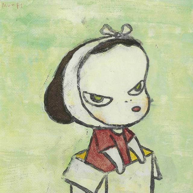 纸箱里的小女孩装饰画
