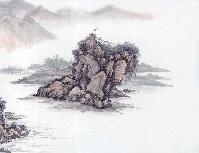 中国风山水装饰画2