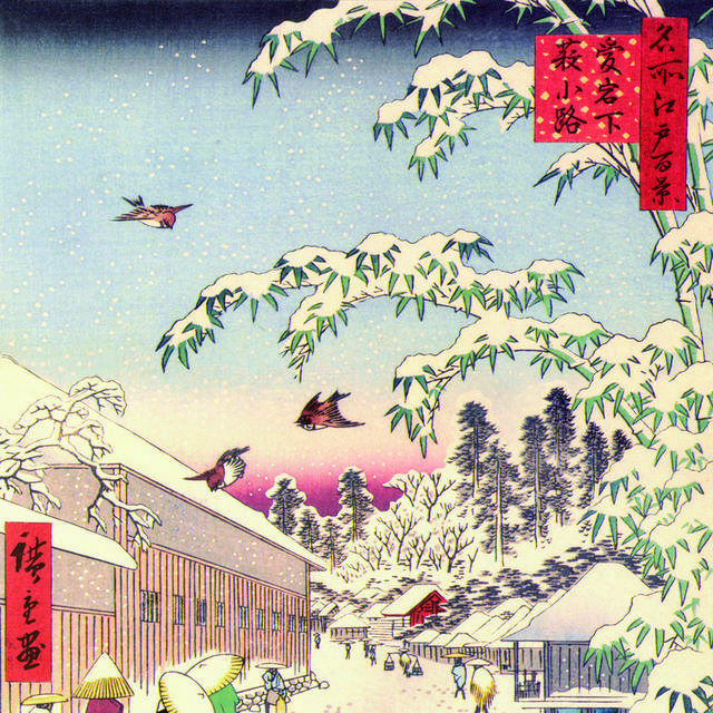 冬日雪景装饰画