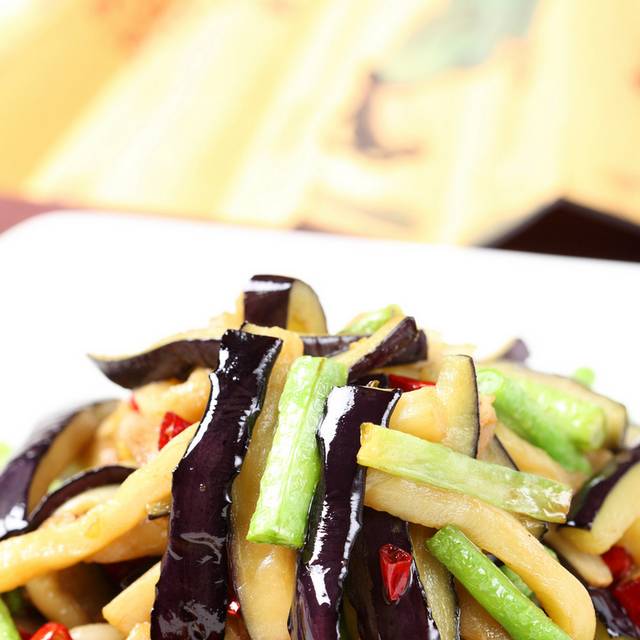 茄子烧豆角图片23