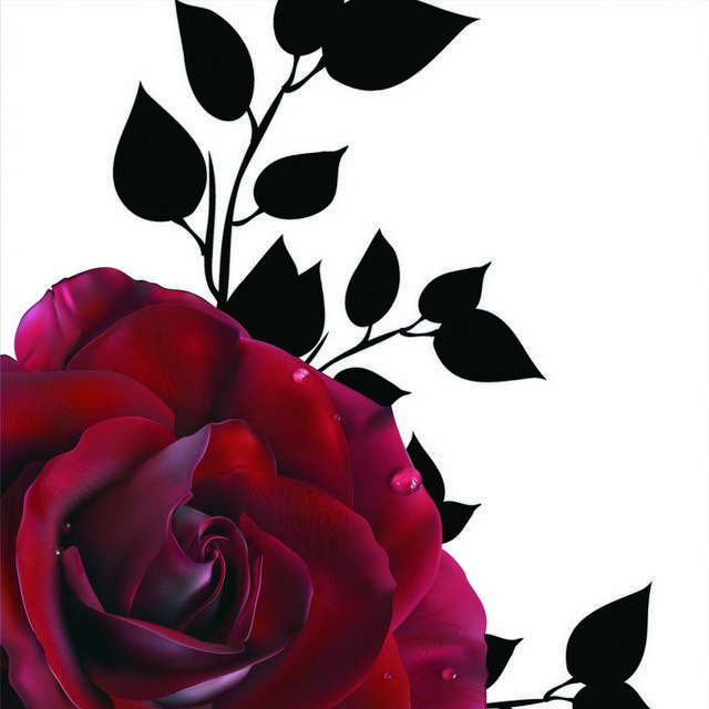 简约红玫瑰装饰画2