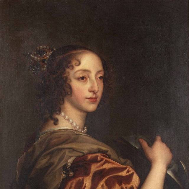 戴头冠的女人欧洲宫廷油画