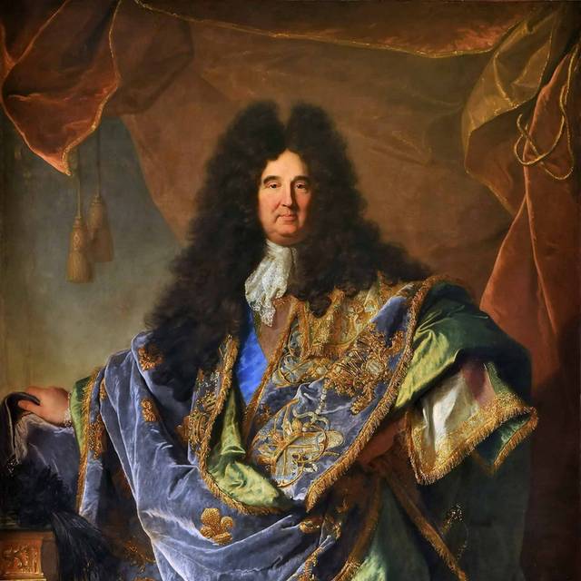 长发的贵族欧洲宫廷油画