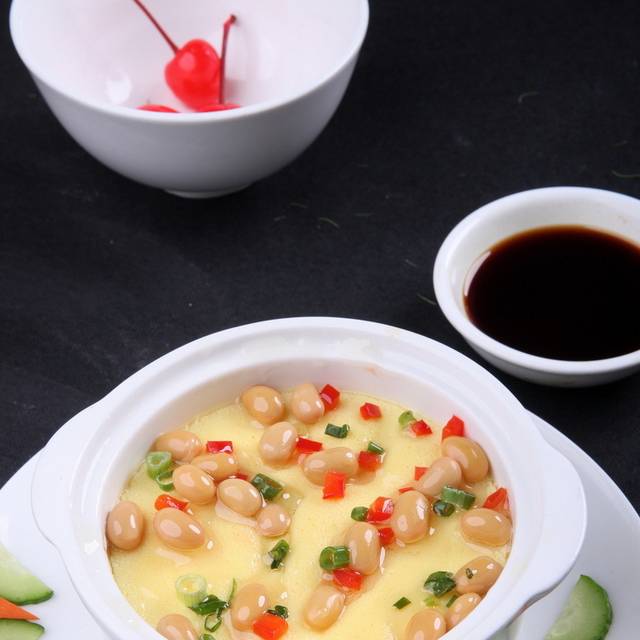 酱香黄豆蒸水蛋1