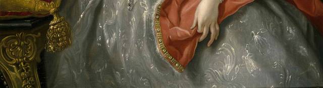 衣着精致的女人欧洲宫廷油画