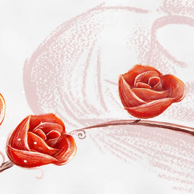 艺术手绘玫瑰装饰画1