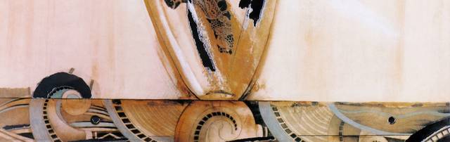 抽象复古花瓶客厅装饰画