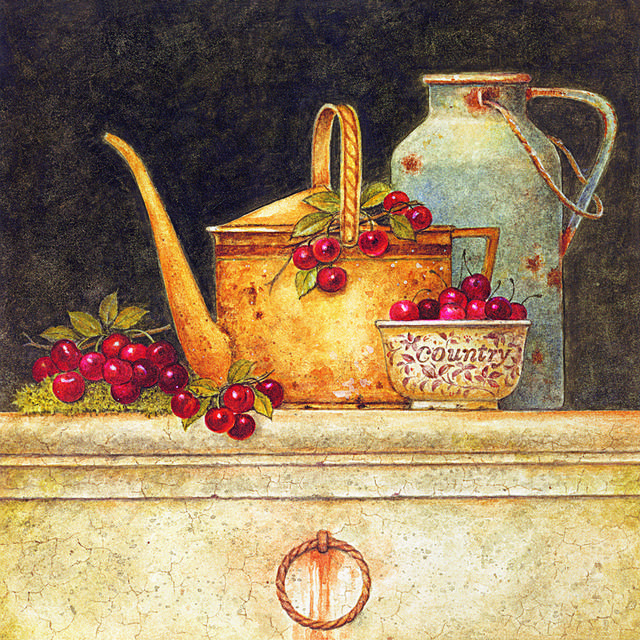 柜子上的茶壶装饰画1