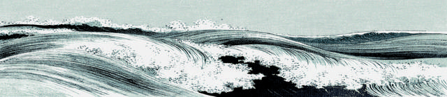浮世绘海浪装饰画
