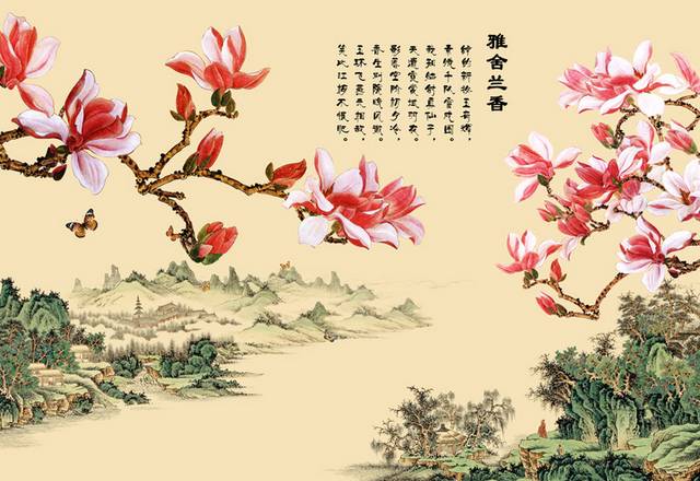 中国风山水画装饰画