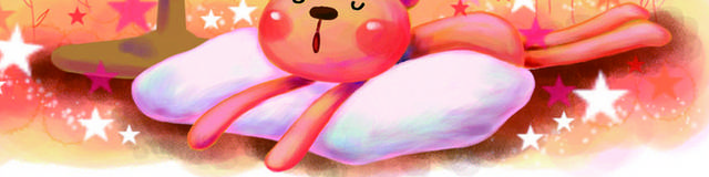 睡觉的小熊装饰画