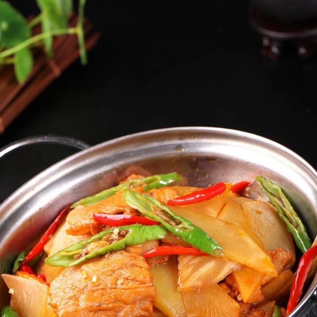 窝笋炒五花肉图片