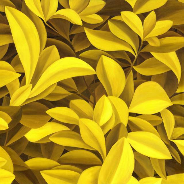 黄色叶子装饰画3