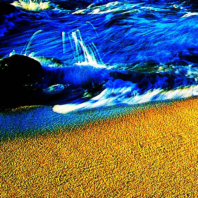 沙滩海浪风景装饰画