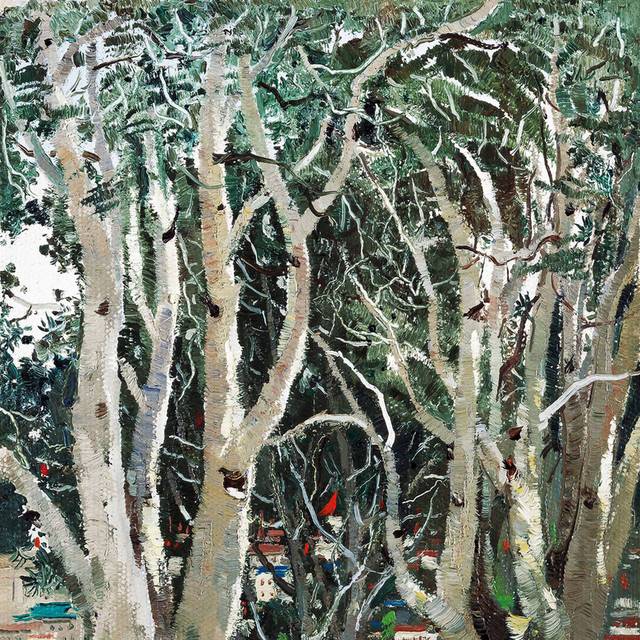 中国风装饰画吴冠中作品5