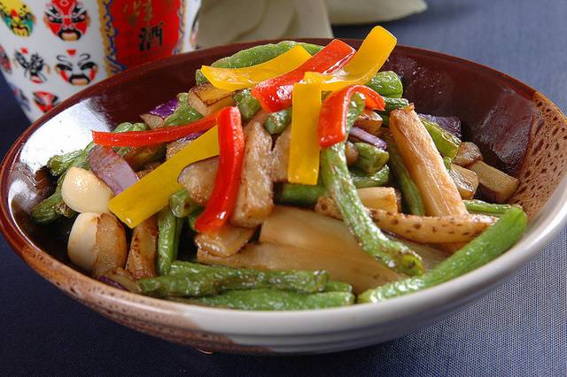 高清豆角烧茄子图片4