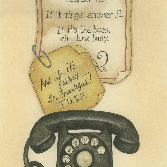 电话机装饰画