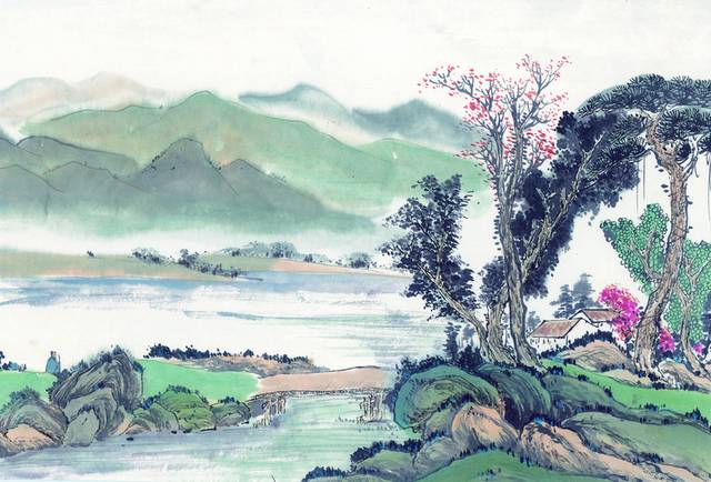 中式水墨山水装饰画4