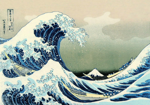 神奈川冲浪里装饰画