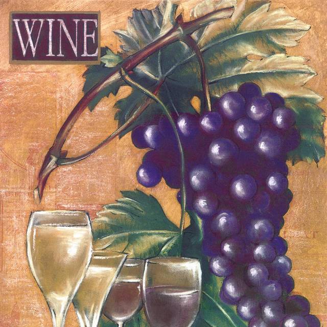 葡萄酒酒杯装饰画1
