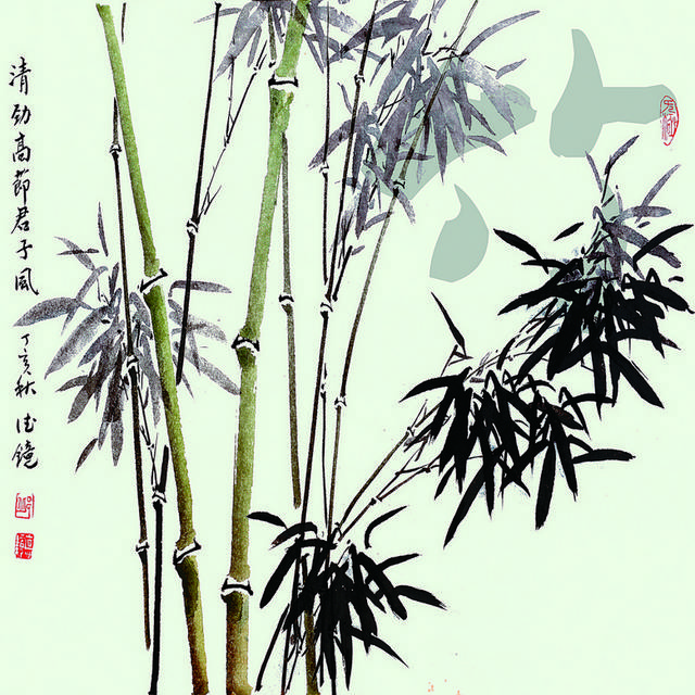 梅兰竹菊装饰画2