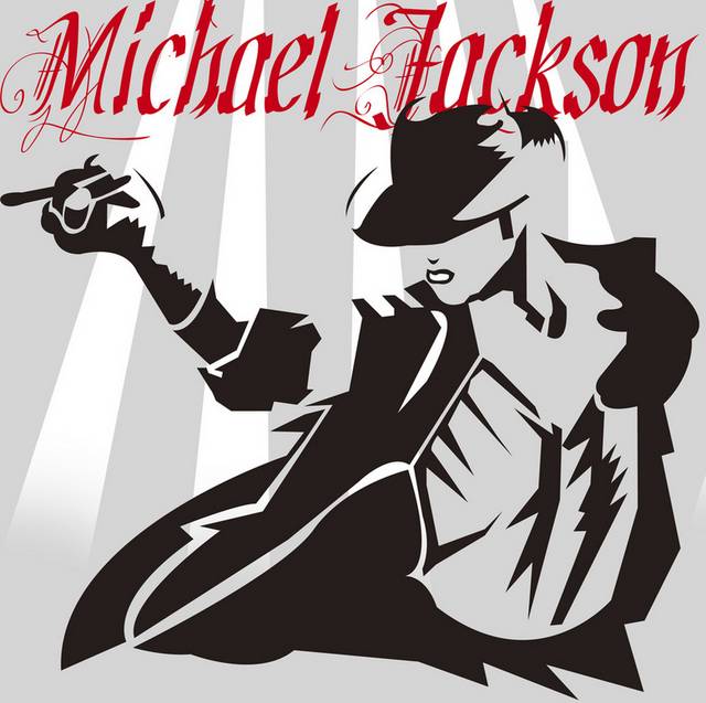 迈克尔杰克逊手绘人物装饰画1