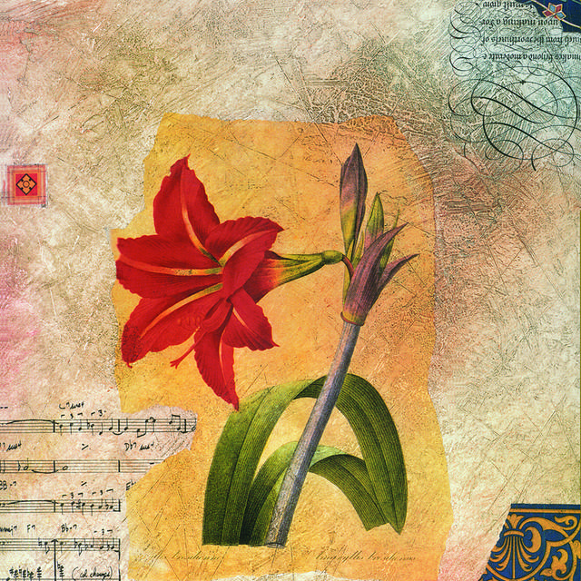 手绘花朵装饰画4