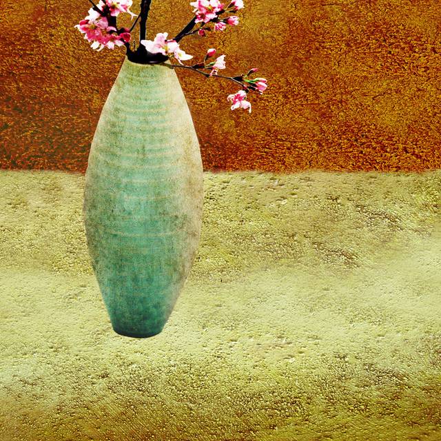 花卉插瓶油画装饰画19