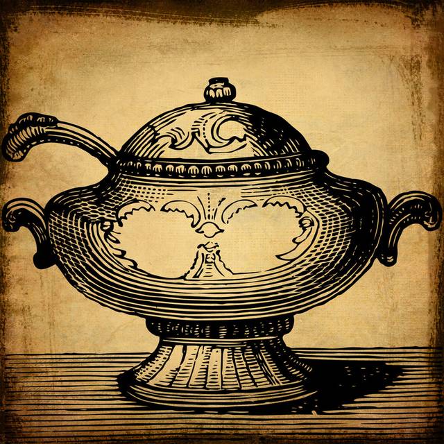 手绘茶壶装饰画