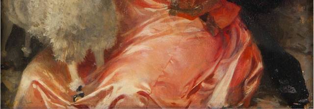 小羊和红裙少女宫廷油画装饰画