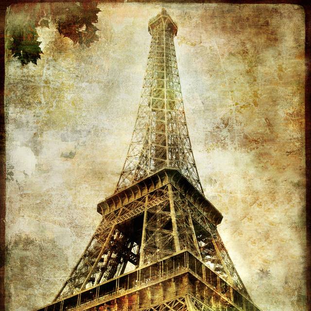 巴黎铁塔装饰画素材