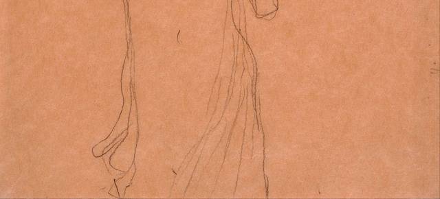 克里姆特素描稿装饰画4
