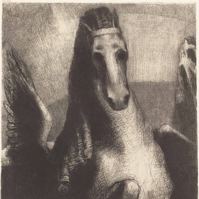 雷东手绘复古素描画4