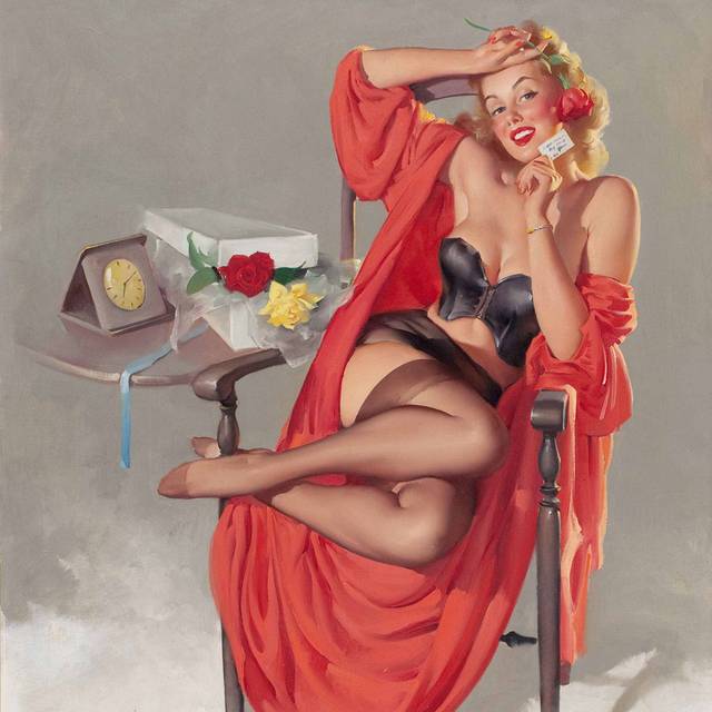 美国美女复古装饰画2