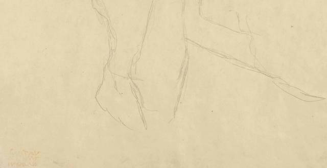 克里姆特素描装饰画作品2