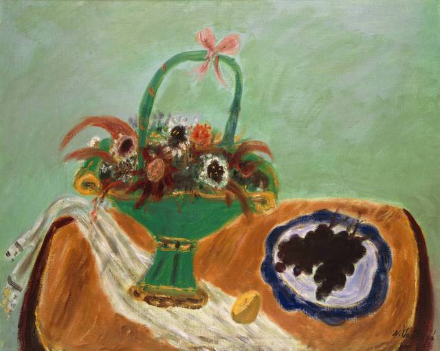 餐桌花卉油画装饰画