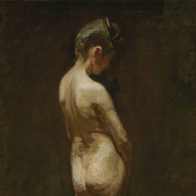 抽象阴暗人物油画装饰画