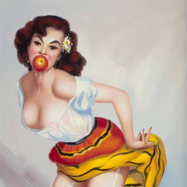 美国美女复古装饰画1