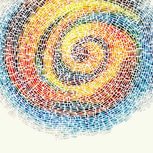 抽象彩色螺旋装饰画2